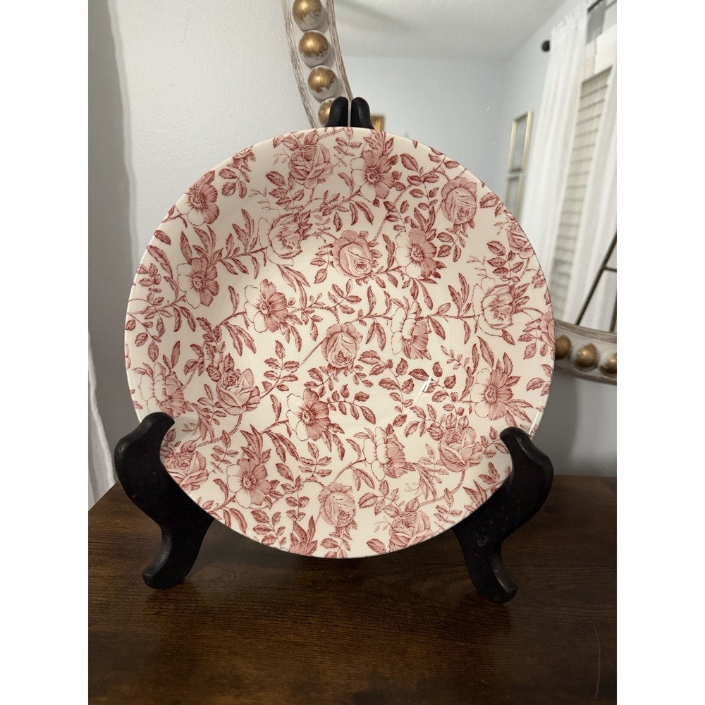 Churchill Pink Peony Chintz 9" Round Vegetable Serving Bowl‎ Made In England